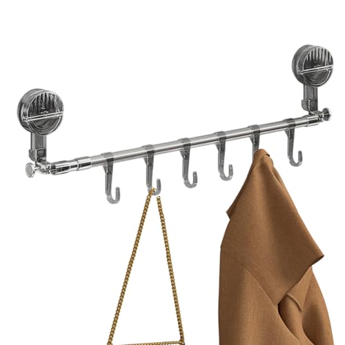 Soporte de Toallas de Mano,Soporte Robusto | Colgador para Toallas de Baño de Acero Inoxidable,para Uso En Baño, Abrigos, Ropa, Pantalones, Sombreros, Llaves Y Almacenamiento En Cafetería
