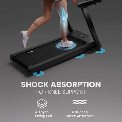 Image of Fitkit by Cult FT200MPro | 6.5 HP Peak BLDC Motor | 15-Level Auto Incline | Foldable Treadmill for Home 150 kg Capacity | Portable Massager with 12 Silicone Heads