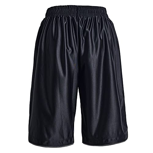 Facitisu Men Basketball Shorts Gym Athletic Quick Dry Lightweight Running Shorts With Pocket Grey Black M #TOP2