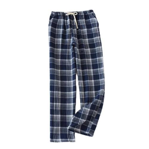 LIUYUYOUGO Pyjamahose Damen,Karierte Pyjamahose Für Damen, Lässig,...