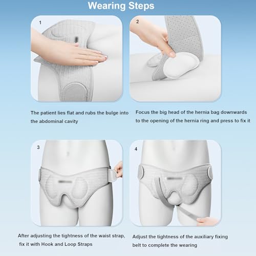 Faja para Hernia Inguinal Ajustable con Almohadillas de Compresión Small miniatura 6