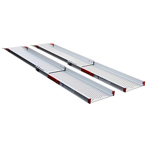 Rampe Teleskoprampe extrabreit Rollstuhlrampe 210cm E Rolli Elektro e-rollstuhl