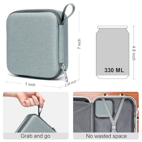 Image of Bukere Travel Sunglasses Organizer Case Adjustable Slot For Multiple Eyeglasses Hard-shell Portable Storage Box for Men Women