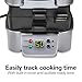 Hamilton Beach Sandwich Stacker Customizable Hot Sandwich Maker, 24 Sq. In. Non-Stick PFAS-Free Cooking Surfaces, Built-In Timer, Compact, Dishwasher-Safe, Perfect White Elephant Gifts, Silver (25471)