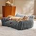 BEDSURE Katzenbett groß orthopädisches Katzensofa - 61x46x25cm Hundesofa kleine Hunde waschbar Katzencouch, rutschfeste Katzenbett flauschig, dunkelgrau