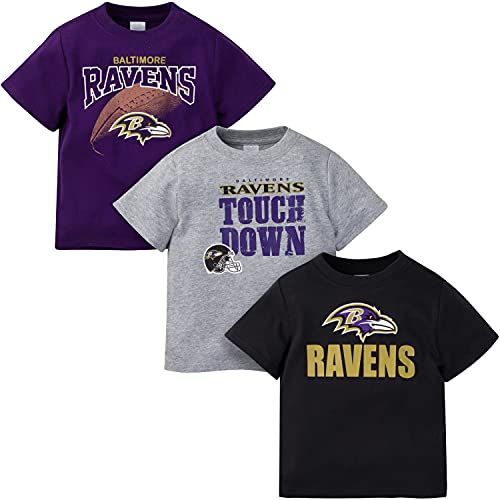 Image of Gerber Unisex Baby NFL 3 Pack Short Sleeve Team Fan Tee Shirt