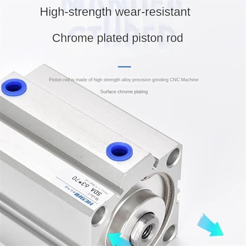 Cylindre pneumatique SDA63 pour remplacer un vérin de serrage grippé ou encombrant - 4
