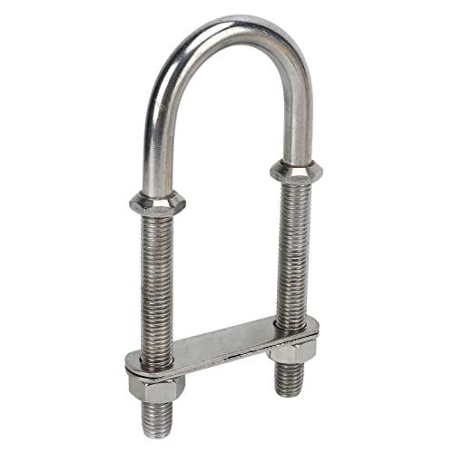 Leapiture Marine Stainless Steel U Bolt Boat Screw U Bolt with Nut Yacht Hardware Accessories (M12)