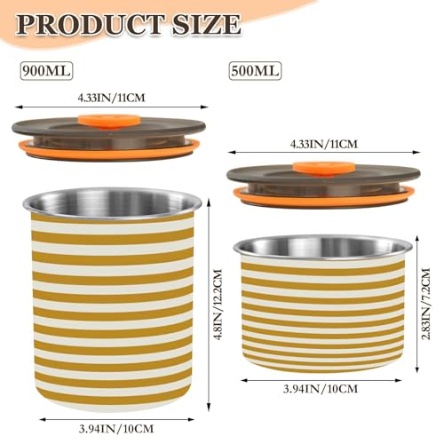 Contenedor Apto para Alimentos de Acero Inoxidable 17oz miniatura 3