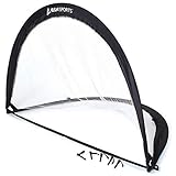 BSN Sports Pop Up Soccer Goal - Black - 72' W x 48' H x 48' D (Set of 2)