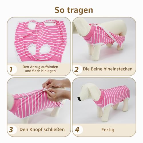 PawSailor Hundebody Nach OP für Hündin & Rüde OP Body Hund Kastration S