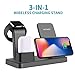 Produktbild Qi Wireless Charger LadestäNder 3 In 1 Fast Kabelloses LadegeräT Induktive Ladestation Kompatibel Magnetische Ladestation mit Apple Watch Series,Airpods, Iphone 11/11 Pro/11 Pro Max/Xs