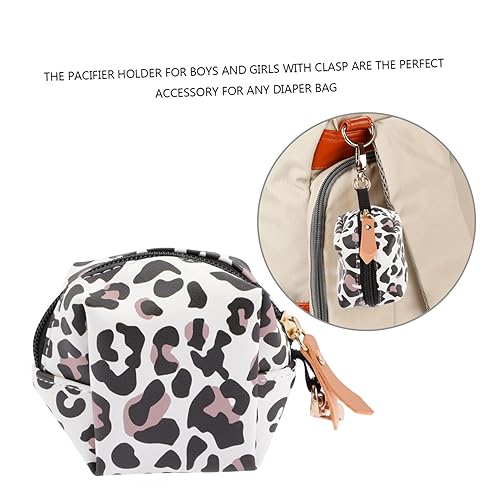 ibasenice 4 Pcs saco de chupeta suporte caramanhola Suporte para chupetas caixa de chupeta com clipe