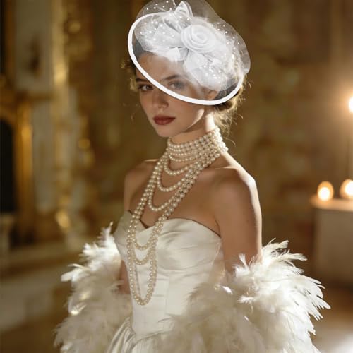 Sombrero Fascinator con 2 Formas de Usar miniatura 6