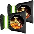 DELUX Outdoor Faucet Covers for Winter 9.05" H X 6.89" W 2 Pack, Outside Garden Faucet Socks for Freeze Protection, Reusable Waterproof Insulated Spigot Cover (Thicker)