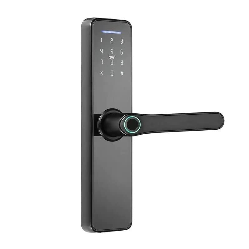 Sponsored Ad - L100 Smart Door Lock | 5 Way Unlocking | RFID Access Card | Fingerprint | Pincode | Mobile App | Mechanical Key | OTP Access | Black