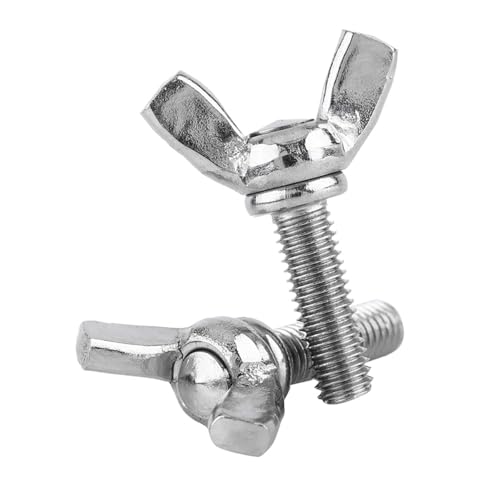 5 PCS 304 Wing Screws, Stainless Steel M5 Bolts with 8 Length Options, Fasteners for Industrial Machinery Home Office Appliances