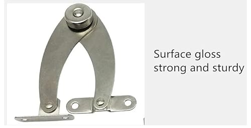 2pcs Stainless Steel Hydraulic Hinge Adjustable Randomly Stop Lift Up Flap Stay Support Hinges Cabinet Door Furniture Hardware (Color: 180 Degree) - Image 3