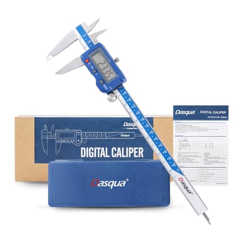 Dasqua 8”/200mm Digital Caliper, Stainless Steel Precision Measur...