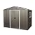 8FT x 6FT Outdoor Storage Shed, Waterproof, Lockable Door Metal Tool Shed with Sliding Door and Air Vents, Storage House for Gardening Tools, Metal Storage Shed for Garden, Backyard, Lawn