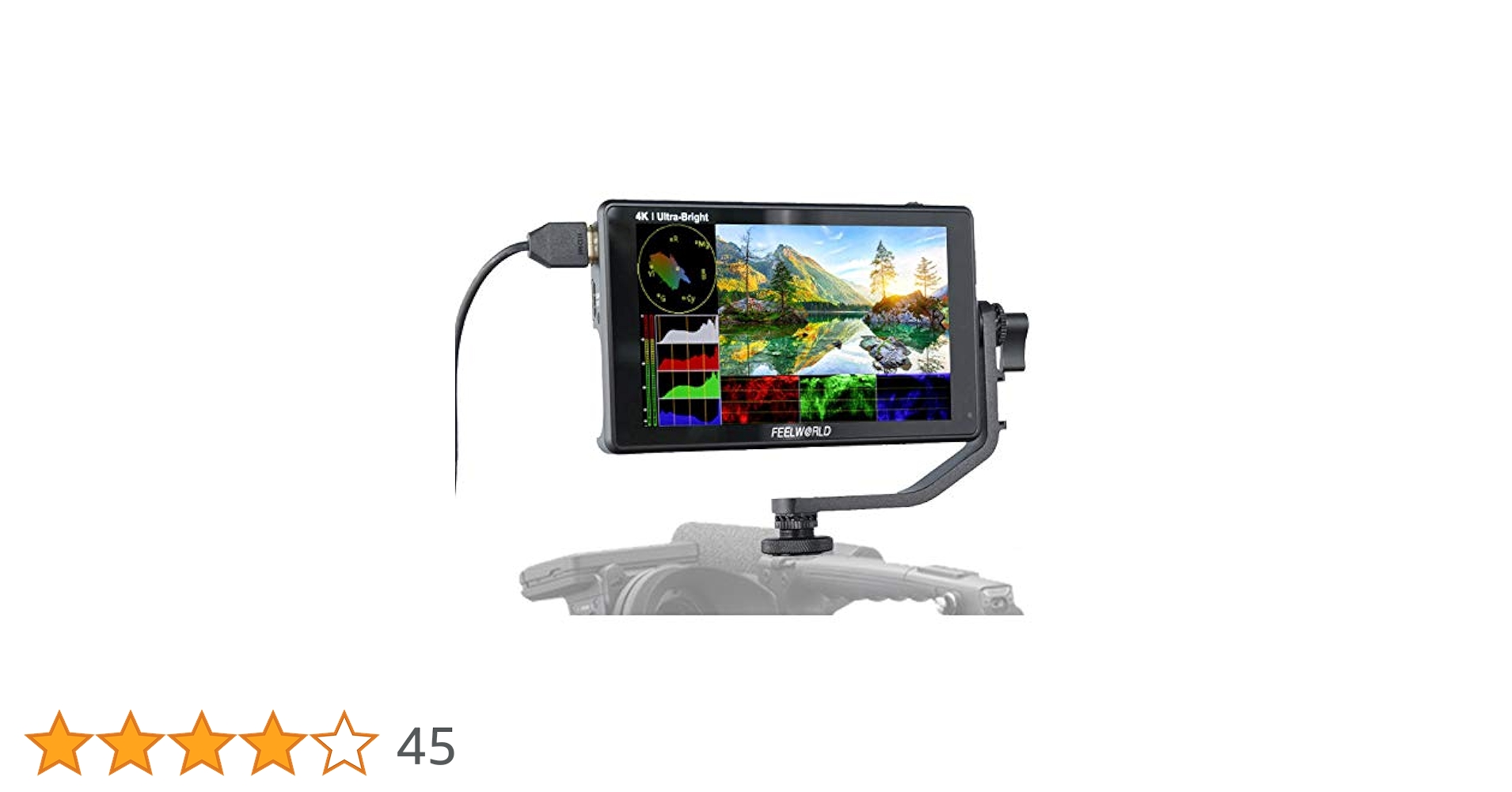 FEELWORLD LUT6 6インチ 超高輝度 2600nits 撮影モニター Amazon | FEELWORLD LUT6 カメラモニター 6インチ 2600nit超高