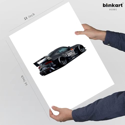 Image of BLINKART Toyota Supra (A90) Car Posters Sticker Gift Items for Boys Room Wall Decor || Comes with Double-Sided Tape|| Decoration Bedroom Living Room Office Studio Decor | 12x18 In (A3) - CAR-296