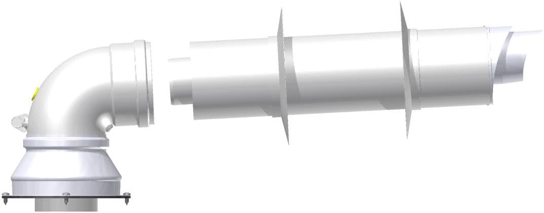 SAUNIER DUVAL / HERMANN - CONCENTRIC COMPLETE KIT Ø60/100mm (Ø2,36/3,93in) compatible for condensing boilers, with 87° bend and extension with terminal and accessories, for air inlet and flue outlet