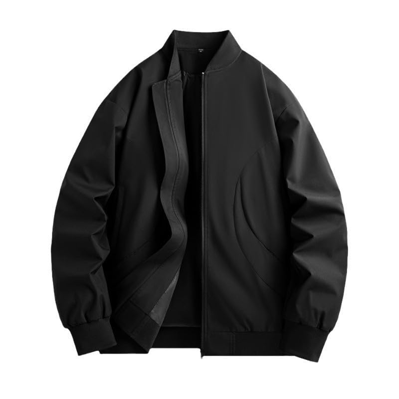Men's Wind-Resistant Bomber Jacket - Lightweight & Breathable with Multi-Pocket for Golf & Outdoor & Daily2