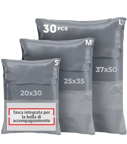 Buste per Spedizioni Vinted - Sacchetti Spedizione, Opaqui, Auto-Adesivi per Vestiti, Scarpe, Libri - Pacchi e Scatole per Spedizioni Vinted - Confezione da 30