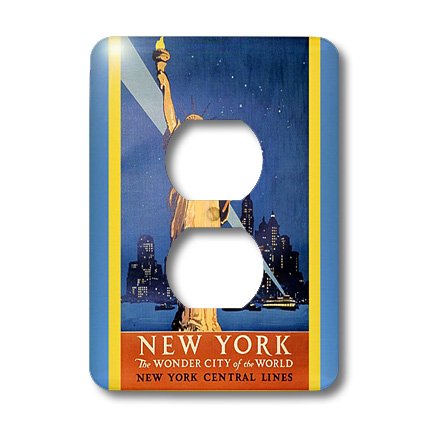 Funda para interruptor Estatua de la Libertad para renovar placas antiguas sin reformas