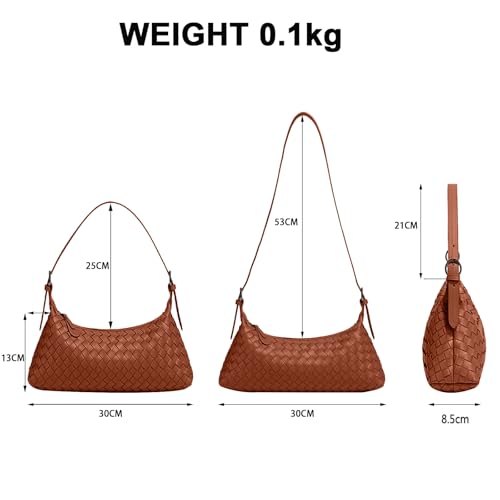 Image of Handbags Shoulder Bags for Women Small Bags Women's Woven Tote Bag Crossbody Handbag Travel Hand Bag Purse Hobo