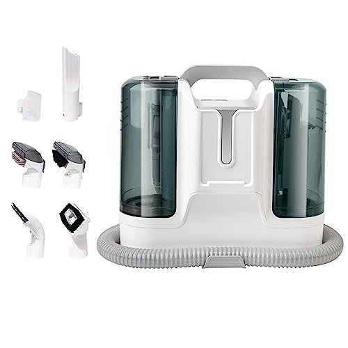 EEYZD Portable Carpet Cleaner Machine, Corded Lightweight Handheld Deep Cleaner Machine for Pet Stains, Sofa, Rug, Mattress, Car Seat and Curtain