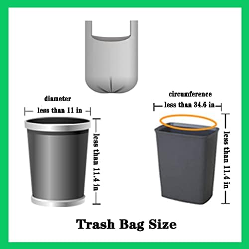 4 Gallon Trash Bag,Small Colorful Trash Bags 200 Counts Thicken Value Bathroom Trash Can Bin Liners,Small Garbage Bags with Handles for Kitchen Bathroom Office Waste Basket — view 4