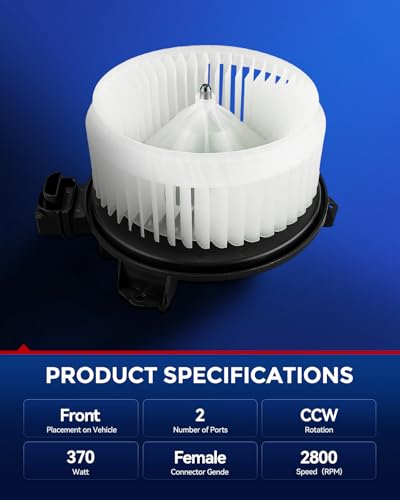 Image of KAX AC Blower Motor for 2009-2018 Ram 1500,2010-2018 Ram 2500 3500,2015-2018 Ram 4500 5500,2011-2013 Wrangler,BRZ 2013-2023,FR-S 2013-2016,GR86 2022-2024,86 2017-2020,ZDX 2010-2013,GX470 2008 2009