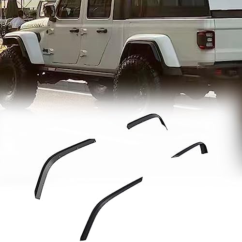 WANGDUOYU Fender Flares Extensions Set Compatible with Jeep Gladiator JT 20202023 Models
