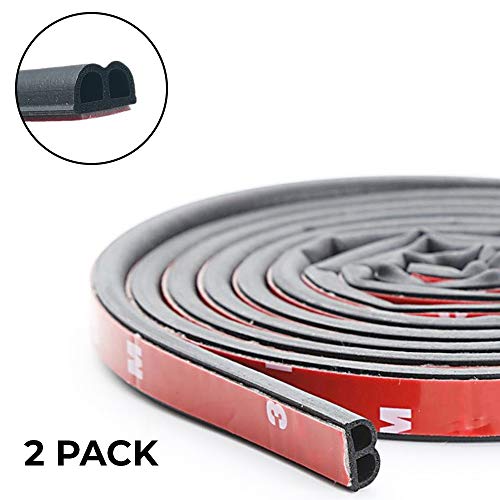 CANOPUS 32 Feet Car Door Seal Strip, Rubber Seal Self Adhesive Weather Stripping