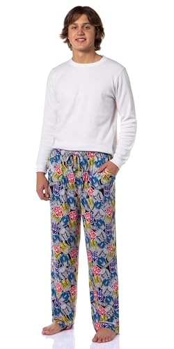 Transformers Men's Tossed Print Autobots Adult Sleep Lounge Pajama Pants2