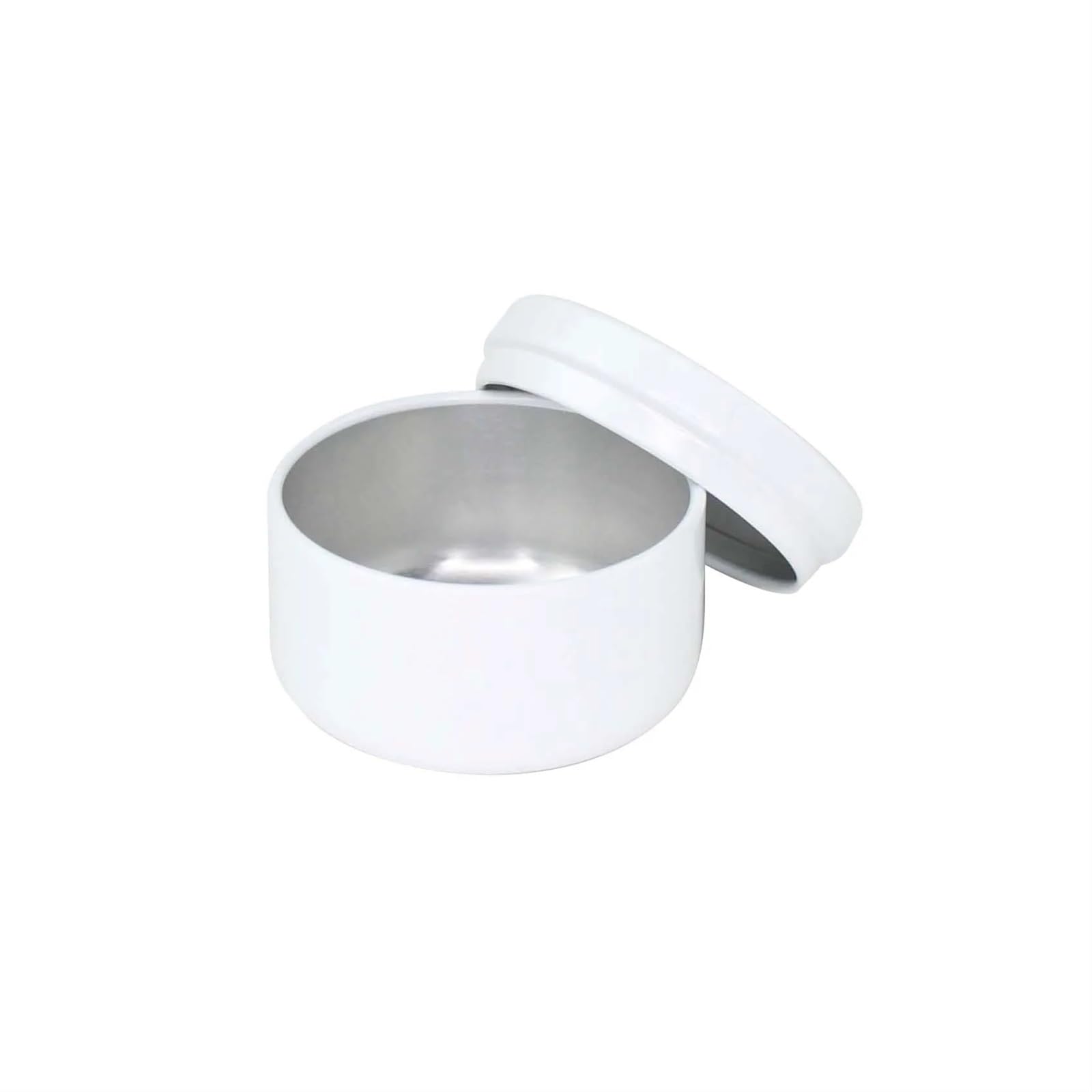 Ewuhyfp White Candle Jars 0G Aluminum Round Box With Lid For Candle Tea Containers Empty Jar Storage Pot Refillable Cream Cosmetic Container