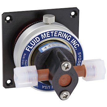 FMI Series RH Valveless Piston Pump Head, Ceramic/ETFE/Ceramic; 0 to 0.025 mL per Stroke, with 1/4-28 NPT(F) Ports