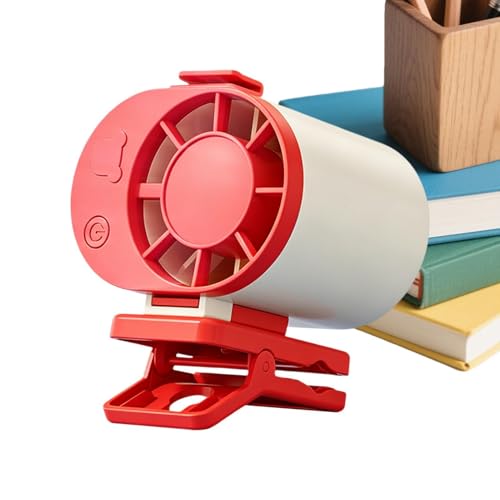Ventilador con clip, enfriador de aire silencioso de 3 velocidades, ventilador de cintura giratorio de 360 grados, para el hogar, dormitorio, carrito, camping, senderismo, pesca, viaje a la playa