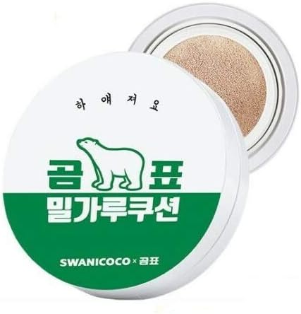 Swanicoco Gompyo Flour Cushion (15g / 0.52 oz) SPF40 PA+++ (21 Natural Beige)