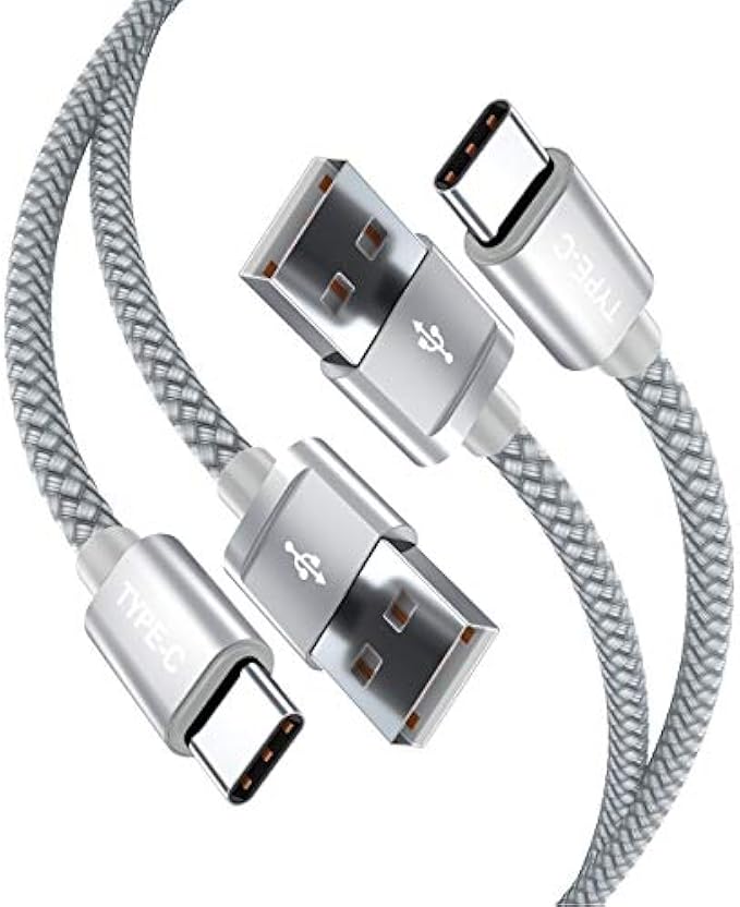 Basesailor USB Type C Charger Cable 6.6FT 2Pack,USBC Car Play Charging Cord for iPhone 16 15 Pro Max,Samsung Galaxy AI S24 24 S23 S22 21 Plus Ultra,S10E 10E S20 FE Flip,A52 A53 A54,Google Pixel 8 7 3