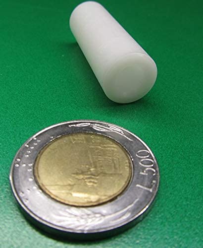 Acetal Spacer, Unthreaded, 1/4" Screw Size x .500" OD x .252" ID x 1.75" Length, 5 Pcs.