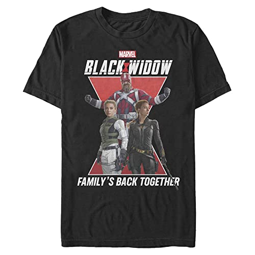T-Shirt Marvel 4XL Tall Noir en Coton Épais Coupe Confort Homme