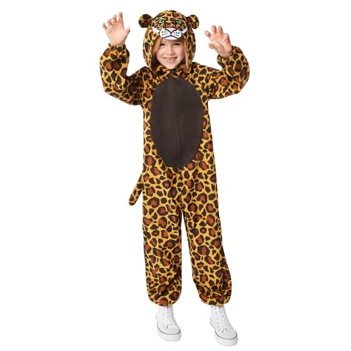 amscan 9916842 Costume de léopard tout-en-un pour enfant 10-12 ans