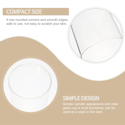 Pot à fleurs en verre compact 3pcs pour hydroponie facile - 4