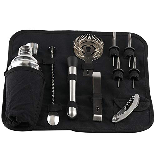 Kit Bartender Coctelera de Acero Inoxidable 12 Piezas miniatura 1