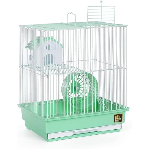 Image of Prevue Pet Products Green Two-Story Hamster & Gerbil Cage SP2010GR
