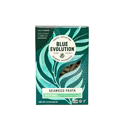 Blue Evolution Seaweed Pasta, Nourishing Superfood Rotini, Whole Food Vegan Pasta, Rich in Antioxidants 12 OZ (6 Pack) Blue Evolution Seaweed Pasta, Nourishing Superfood Rotini, Whole Food Vegan Pasta, Rich in Antioxidants 12 OZ (6 Pack)