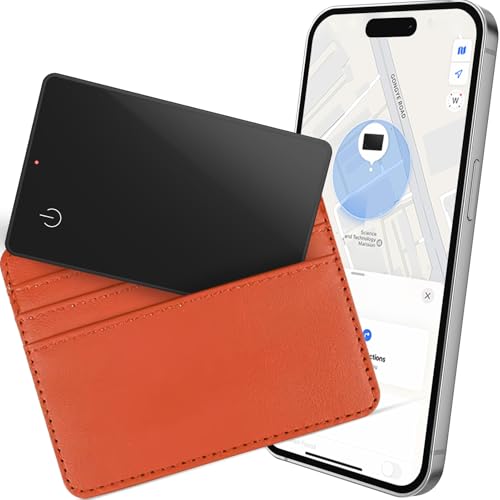 Wallet Tracker Card NFC Slim Item Finder Work with Apple Find My Smart Track Lost Mode Waterproof Item Locator for Bags Luggage Wallet